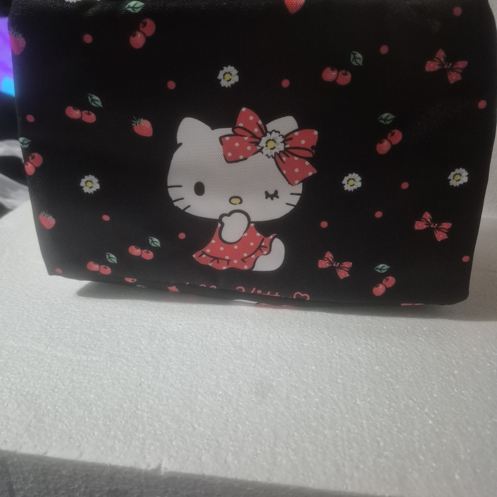 Hello Kitty Black and Red Makeup Bag